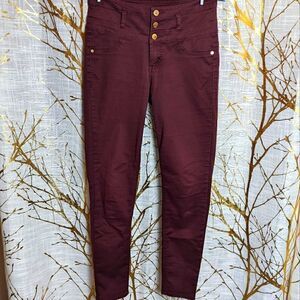 burgundy Refuge skinny jeans 